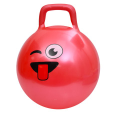 М'яч для фітнесу Смайл MS 4856(Red) 45 см, з ручкою, 300 г Bambi