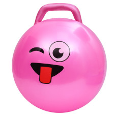 М'яч для фітнесу Смайл MS 4856(Pink) 45 см, з ручкою, 300 г Bambi