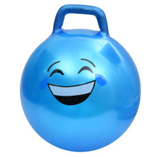 М'яч для фітнесу Смайл MS 4856(Blue) 45 см, з ручкою, 300 г Bambi