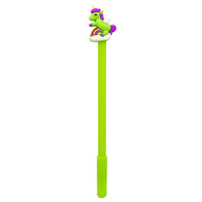 Дитяча гелева ручка "Єдиноріг" 016(Green) синій, 17,5 см Bambi