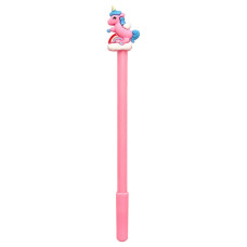 Дитяча гелева ручка "Єдиноріг" 016(Pink) синій, 17,5 см Bambi