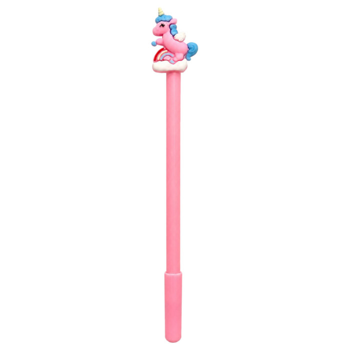 Дитяча гелева ручка "Єдиноріг" 016(Pink) синій, 17,5 см Bambi