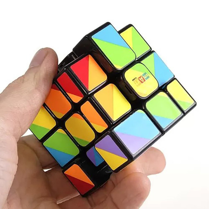 Головоломка Кубик Рубіка Райдужний 3х3 Чорний Smart Cube SC361 Smart Cube