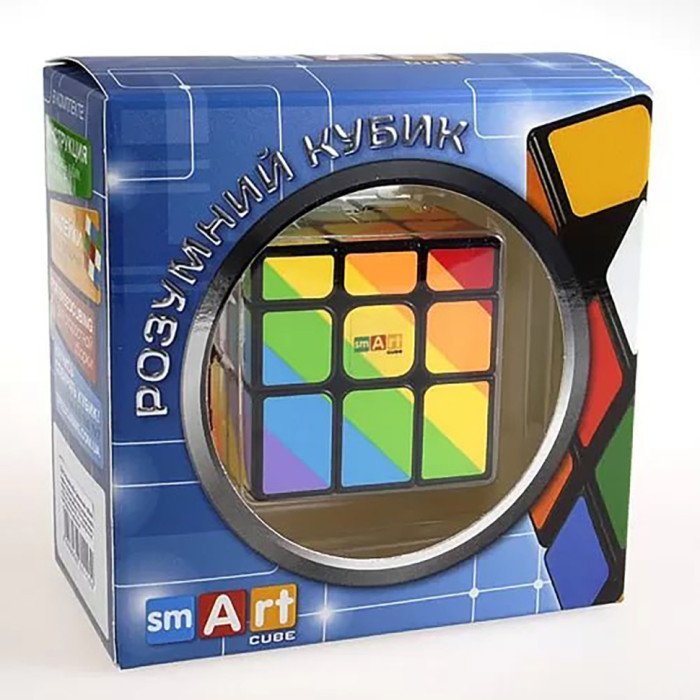 Головоломка Кубик Рубіка Райдужний 3х3 Чорний Smart Cube SC361 Smart Cube