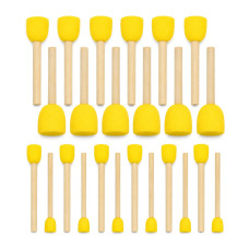Набір спонжів для декорування та малювання Sponge-24, 1,2 см, 1,5 см, 2,5 см, 3 см, 24 шт Bambi