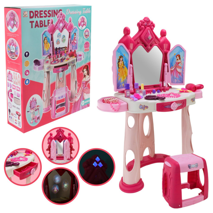 Ігровий набір Трюмо Dressing Table 1195 з аксесуарами, світло, музика Bambi