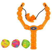 Дитяча Рогатка XG88-23(Orange) 3 м'які кульки, в сітці Bambi