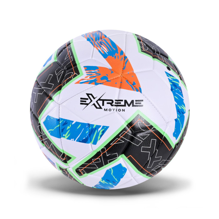 М'яч футбольний FB25673(Black-Orange) розмір №5, PU, 400 гр EXTREME