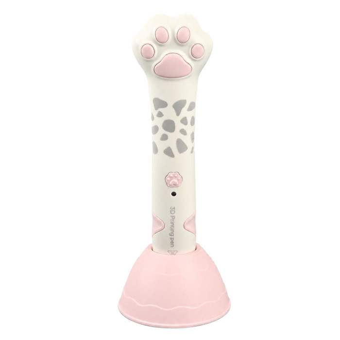 Набір для творчості 3D ручка "Лапка" XJ01-2(Pink) пластик 3 кольори Bambi