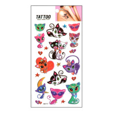 Тимчасове татуювання "Cats Tattoo" 1020-HM1711 Bambi