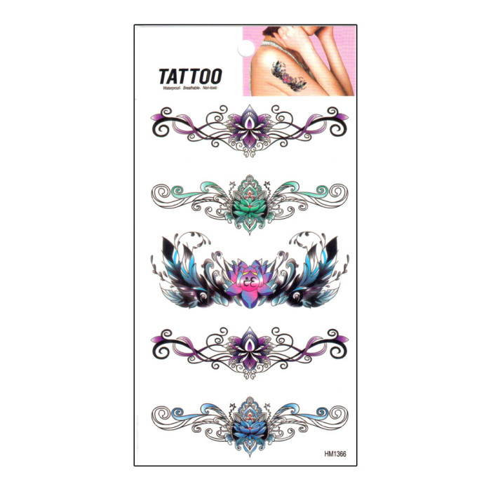 Тимчасове татуювання "Romantic Five Tattoo" 1020-HM1366 Bambi