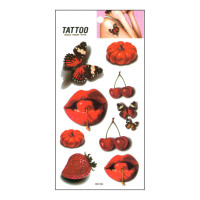 Тимчасове татуювання "Вишня та метелики Tattoo" 1020-HM1698 Bambi