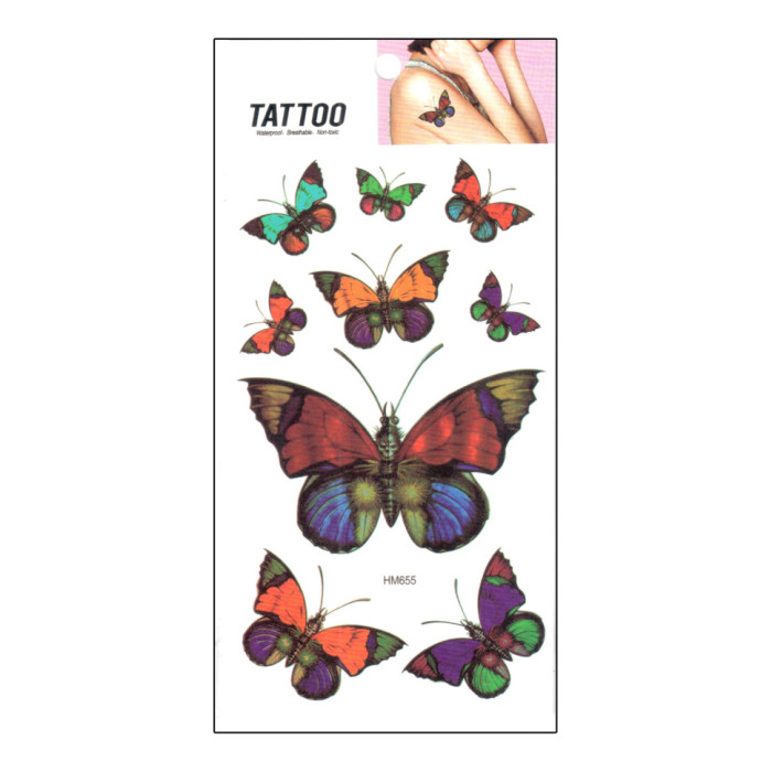 Тимчасове татуювання "Метелик Tattoo" 1020-HM655 Bambi