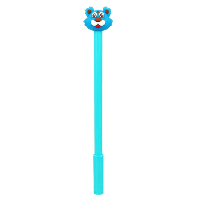 Ручка дитяча з іграшкою "Тигр" C0117-V(Blue) гелева, синя Bambi