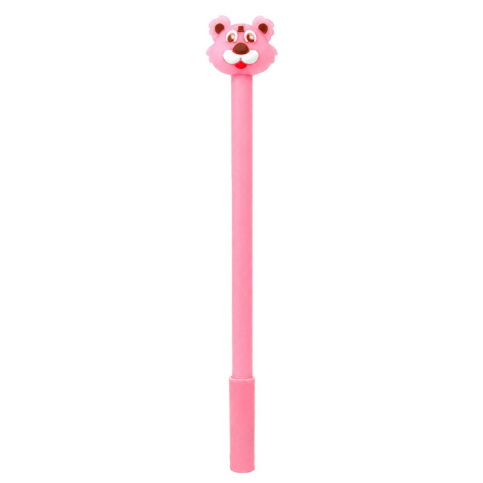 Ручка дитяча з іграшкою "Тигр" C0117-V(Pink) гелева, синя Bambi