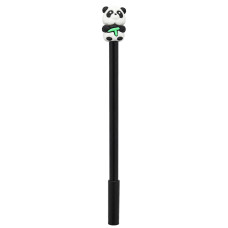 Ручка дитяча з іграшкою "Панда" C0057(Black) гелева, синя Bambi
