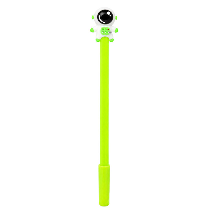 Ручка дитяча з іграшкою "Spaceman" A007(Green) гелева, синя Bambi