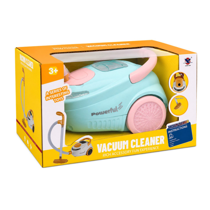 Дитяча побутова техніка "Пилосос" XS-25054(Blue) 22 см, зі світлом та звуком Bambi