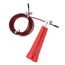Скакалка швидкісна MS 3765(Red) 290 см, ручка пластик, мотузка гума+метал Bambi