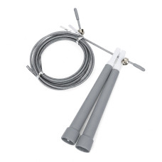 Скакалка швидкісна MS 3765(Silver) 290 см, ручка пластик, мотузка гума+метал Bambi