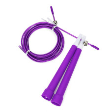 Скакалка швидкісна MS 3765(Violet) 290 см, ручка пластик, мотузка гума+метал Bambi