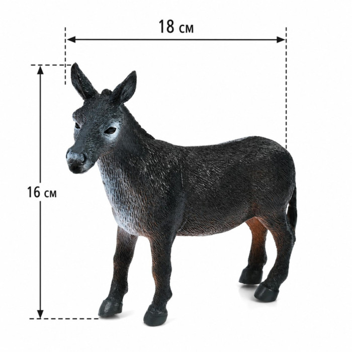 Ігрова фігурка Віслюк DY36-2 висота 16 см, довжина 18 см Bambi