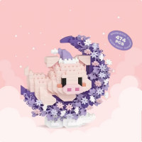 Дитячий конструктор Рожева свинка 8981 серії "Cute Moon", 474 деталі Bambi