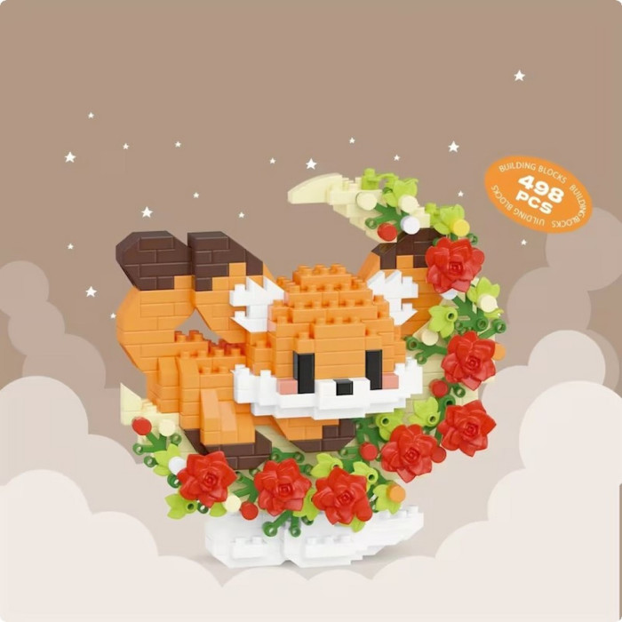 Дитячий конструктор Лисичка 8983 серії "Cute Moon", 498 деталей Bambi