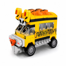 Дитячий конструктор Tiger Bus BB121E-D серії "Animal Bus", 113 деталей Bambi