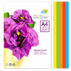 Папір кольоровий Spectra Color 16.4253 А4, 5 кольорів, 50 листів, 160 г/м² Spectra Color