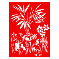Трафарет багаторазовий "Трави савани #393" FDTR 393, 15x20 см Fabrika Decoru