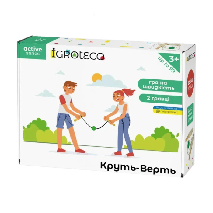 Гра для активного дозвілля "Круть-Шверть" Igroteco 900668 мотузка 3 метри Igroteco
