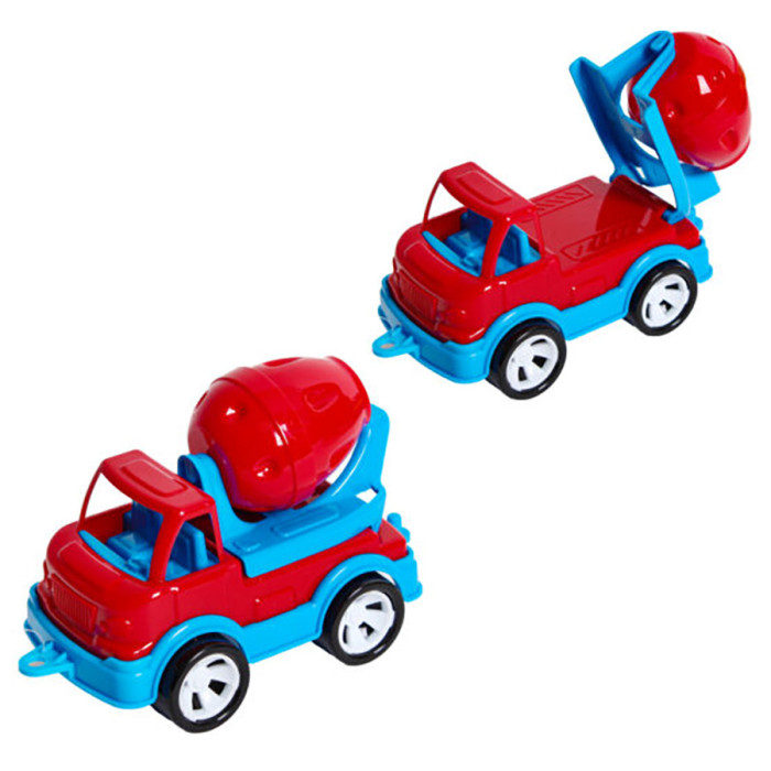 Дитячий бетонозмішувач "Mini Matik" 002/3BMS(Red) обертовий барабан, 13,5 см Bamsic