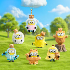 Колекційна м'яка іграшка з кільцем Посіпаки Pop Top 52Toys 25ZB301XHRTJ001 серії Bob & Tim Pop Top
