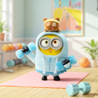 Колекційна м'яка іграшка з кільцем Посіпаки Pop Top 52Toys 25ZB301XHRTJ001 серії Bob & Tim Pop Top