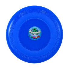 Дитяча іграшка "Літаюча тарілка" 034/1BMS(Blue) діаметр 21 см Bamsic