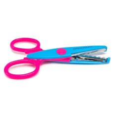 Ножиці дитячі "Craft" 1606A (Blue-Pink) з фігурним лезом Bambi