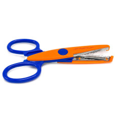 Ножиці дитячі "Craft" 1606A(Orange-Blue) з фігурним лезом Bambi
