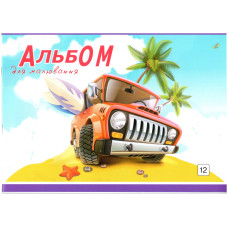 Альбом для малювання 902060  в асортименті 12 аркушів Leader