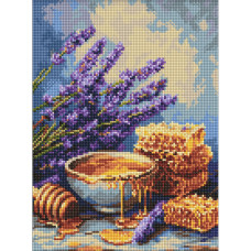 Алмазна мозаїка "Лаванда та мед" AMO20412, 30х40 см                                             Идейка