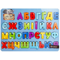 Дерев'яний пазл-вкладиш "Абетка-синя" 3240-01-003, 29х39 см VLADICO