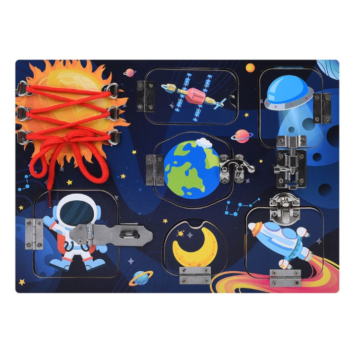 Дерев'яна іграшка Бізіборд MD 0146-1 ігрове поле 30×22,5 см Bambi