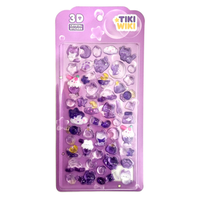 Набір 3D-наліпок "Тікі зіркові сни" Tiki Wiki 25ESE009-07 серії Crystal Tiki Wiki