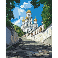 Картина за номерами "Шлях до собору" 11084-AC з металізованими фарбами 50х40 см Art Craft
