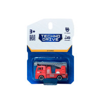 Дитяча автомодель "Пожежна машина" TechnoDrive 250421CG-6, масштаб 1:64 TechnoDrive