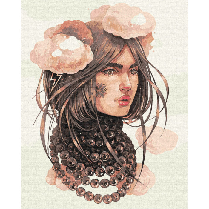 УЦІНКА! Картина за номерами "Хмарні думки"©lesya_nedzelska_art Ідейка KHO4995-UC, 40х50 см
