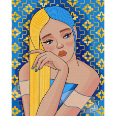 УЦІНКА! Картина за номерами "Непохитна ©mosyakart"Ідейка KHO4908-UC, 40х50 см