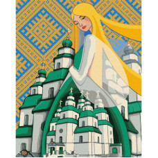 УЦІНКА! Картина за номерами "Берегиня Свято-Троїцького Собору"©mosyakart Ідейка KHO2604-UC, 40х50 см