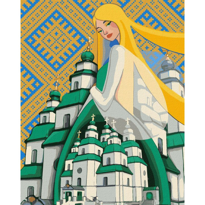 УЦІНКА! Картина за номерами "Берегиня Свято-Троїцького Собору"©mosyakart Ідейка KHO2604-UC, 40х50 см