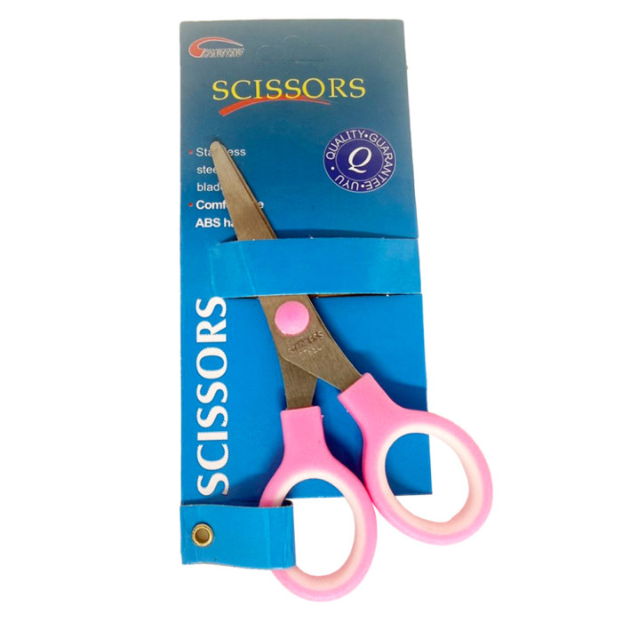 Канцелярські ножиці №5 Scissors "C" 89466(Pink) 13 см Bambi